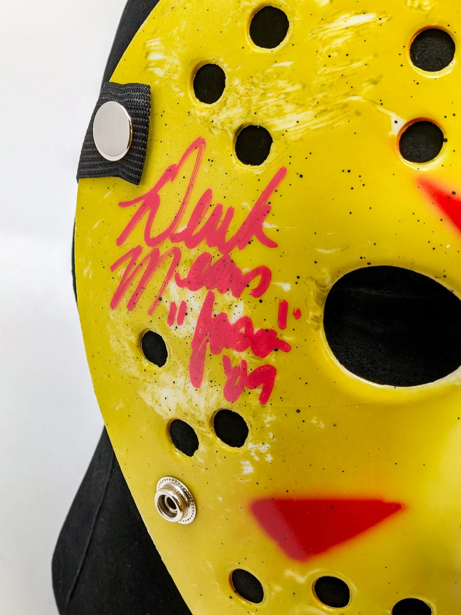 Friday the 13th JASON Hockey Mask Signed x4 Mears, Hodder, Graham, Kirzinger JSA Certified Autograph - Image 3