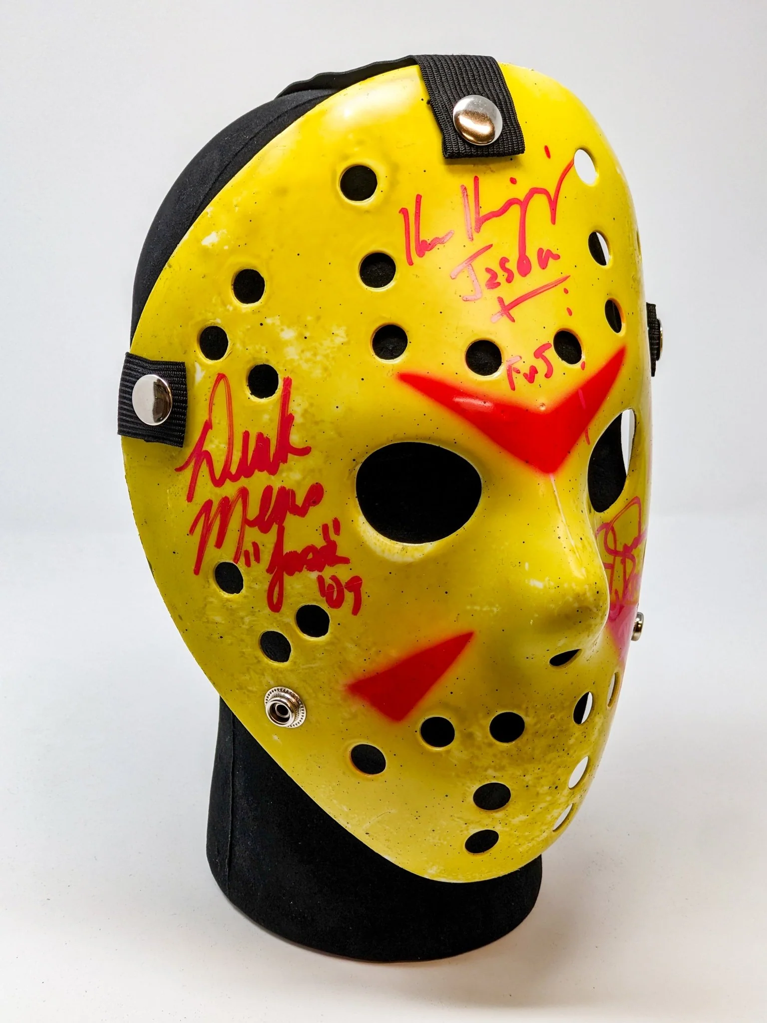Friday the 13th JASON Hockey Mask Signed x4 Mears, Hodder, Graham, Kirzinger JSA Certified Autograph - Image 7