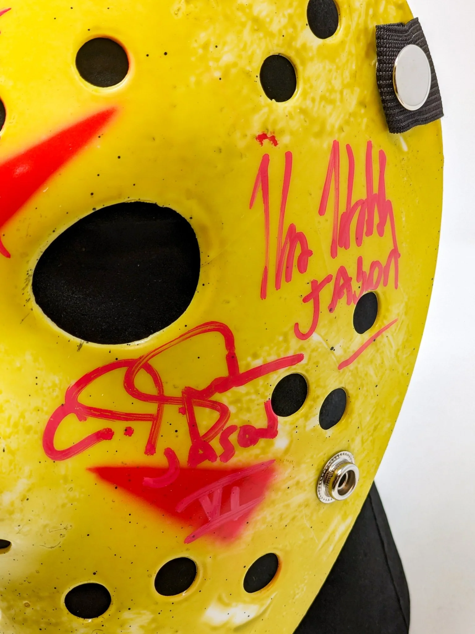 Friday the 13th JASON Hockey Mask Signed x4 Mears, Hodder, Graham, Kirzinger JSA Certified Autograph - Image 9