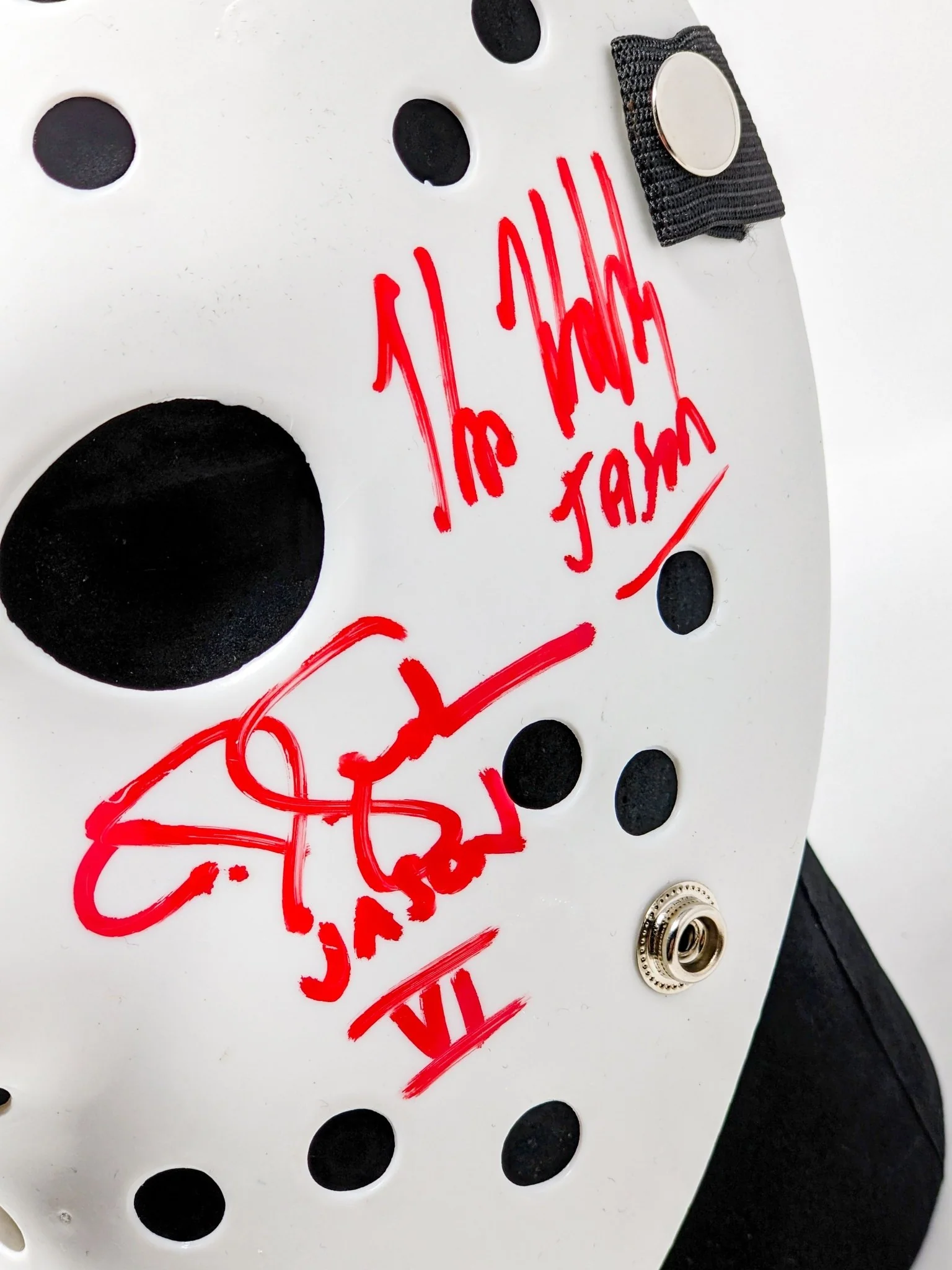 Friday the 13th JASON Hockey Mask Signed x4 Mears, Hodder, Graham, Kirzinger JSA Certified Autograph - Image 14