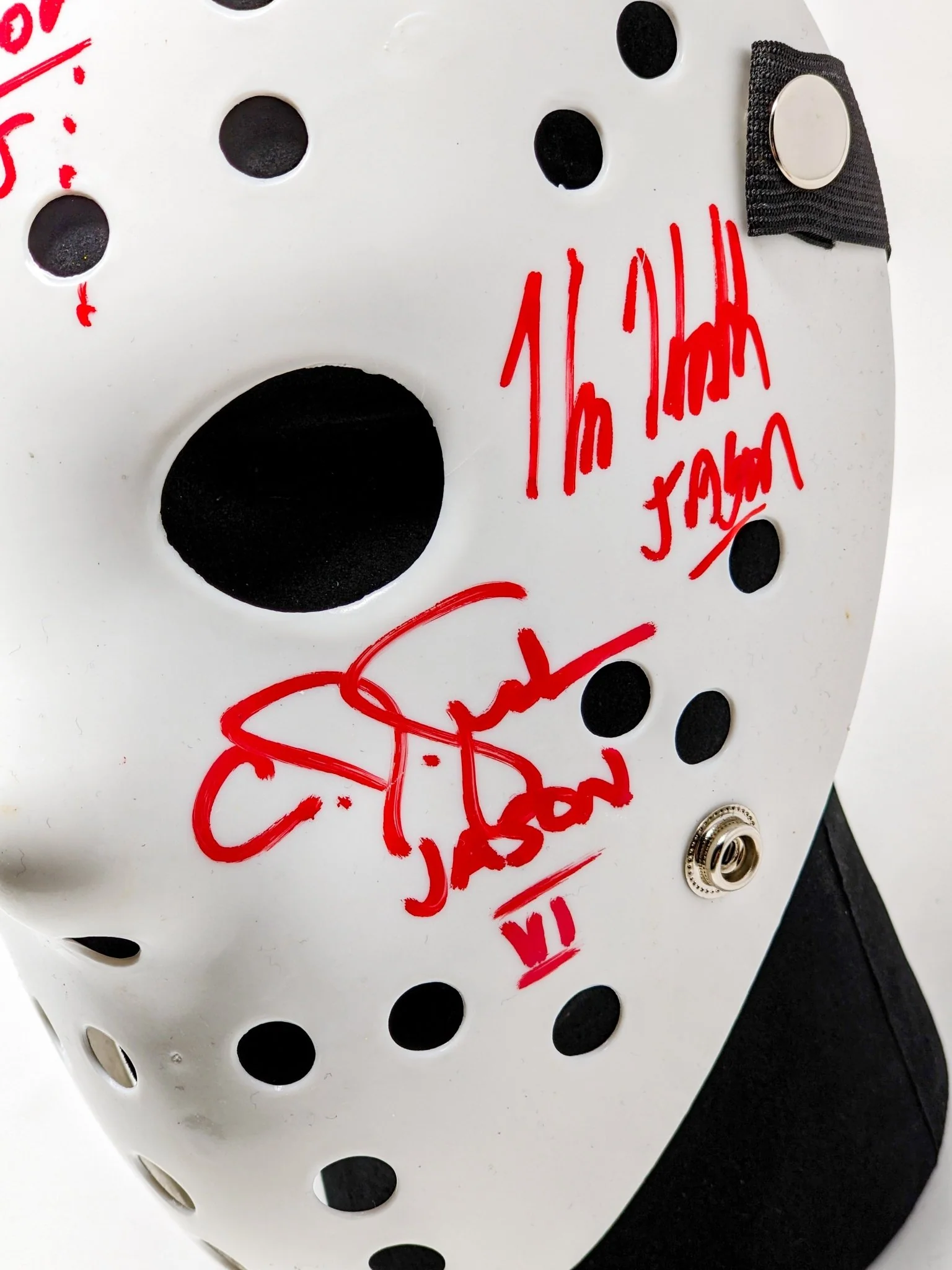 Friday the 13th JASON Hockey Mask Signed x4 Mears, Hodder, Graham, Kirzinger JSA Certified Autograph - Image 19