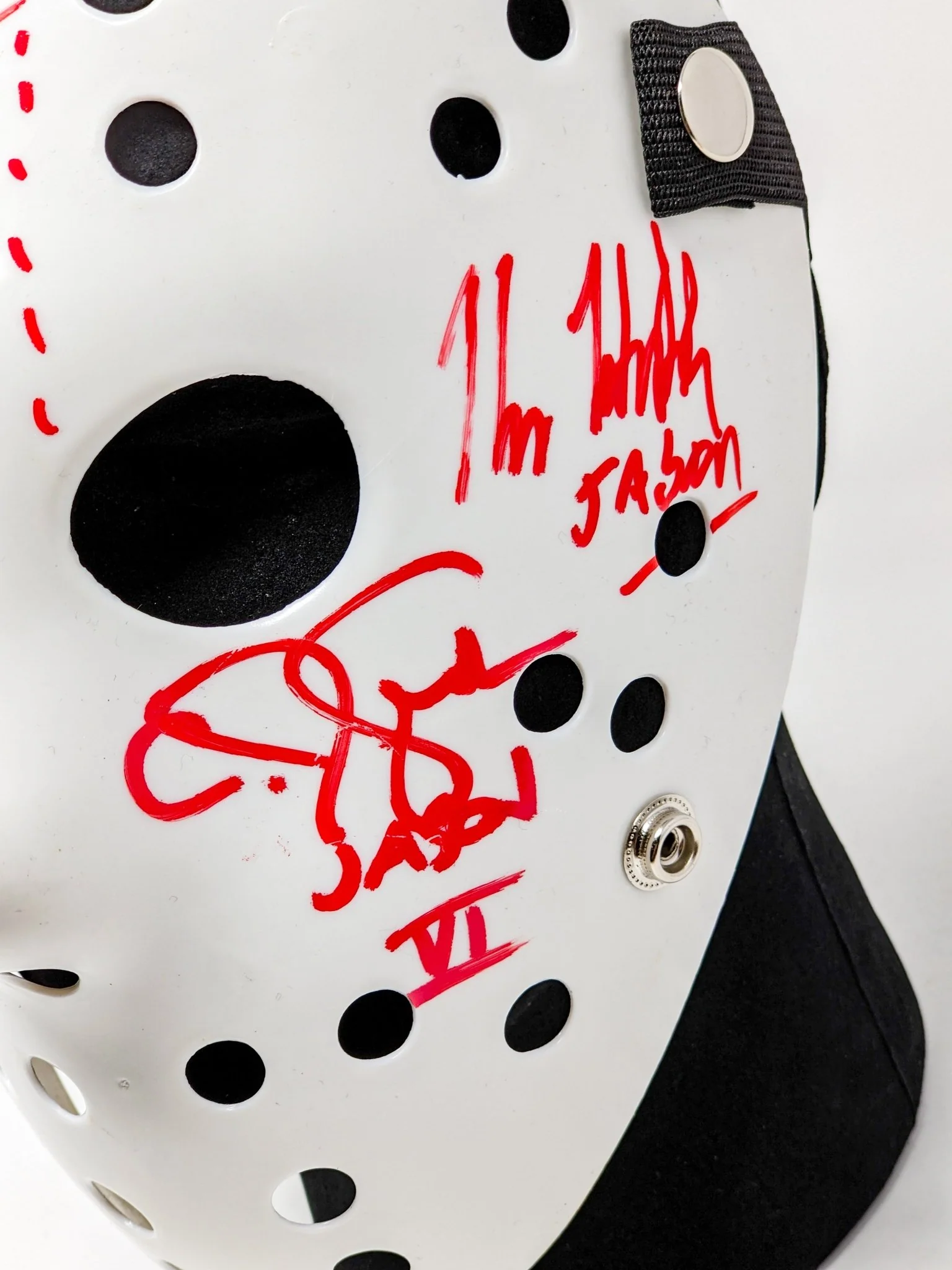 Friday the 13th JASON Hockey Mask Signed x4 Mears, Hodder, Graham, Kirzinger JSA Certified Autograph - Image 24