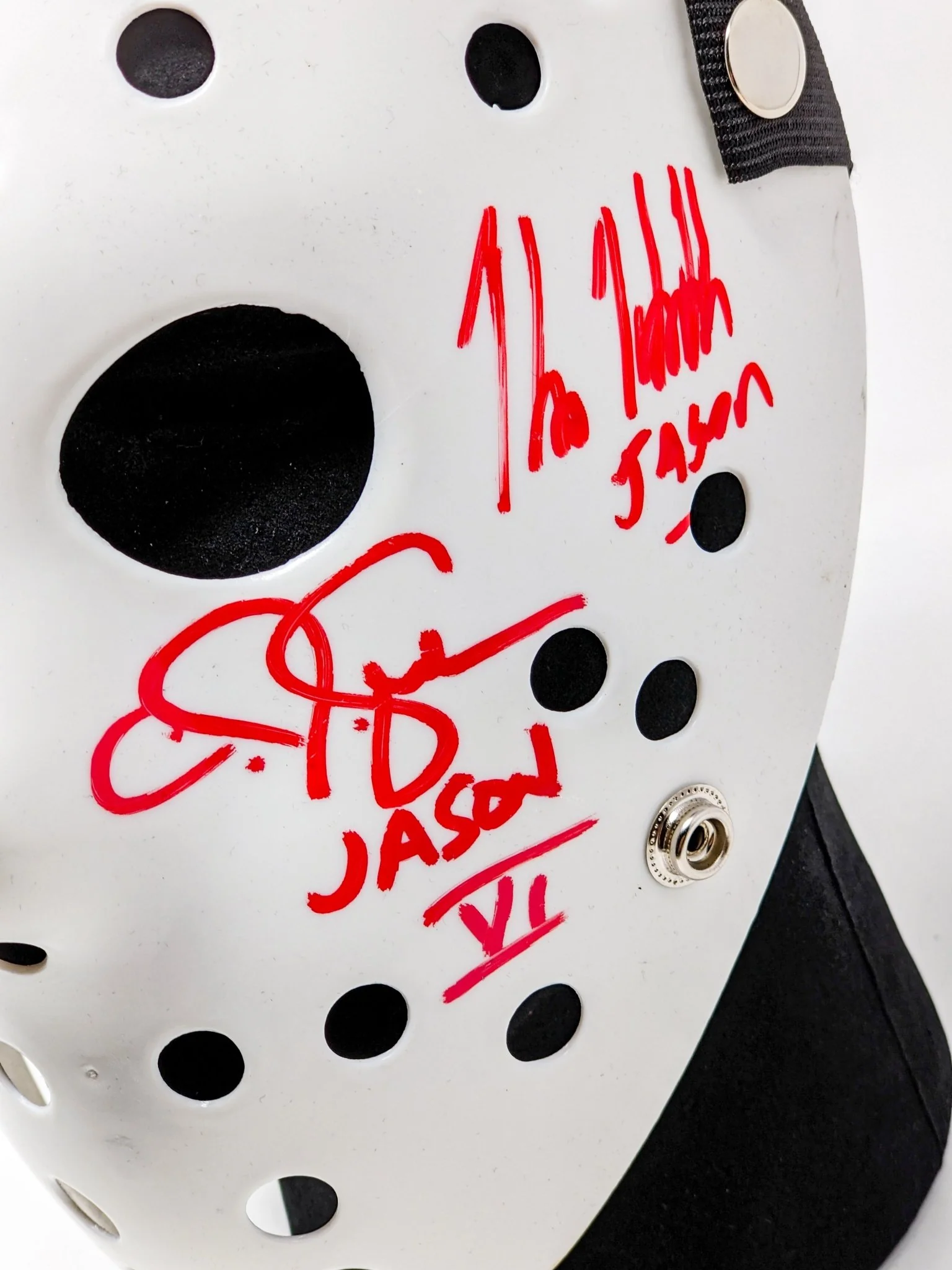 Friday the 13th JASON Hockey Mask Signed x4 Mears, Hodder, Graham, Kirzinger JSA Certified Autograph - Image 29