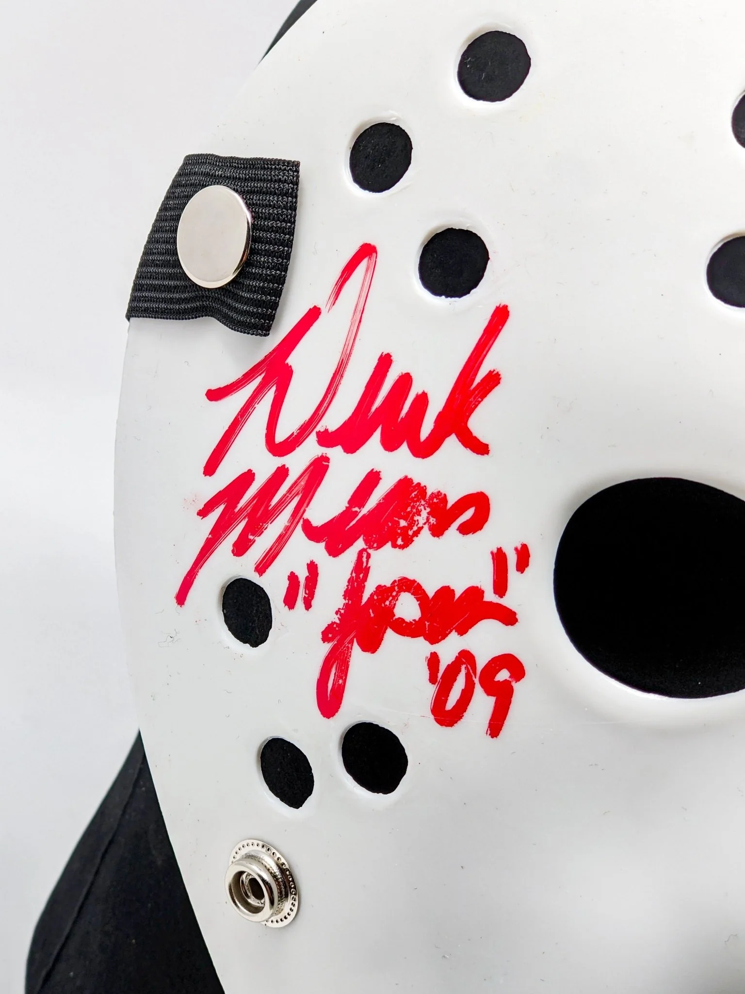 Friday the 13th JASON Hockey Mask Signed x4 Mears, Hodder, Graham, Kirzinger JSA Certified Autograph - Image 8