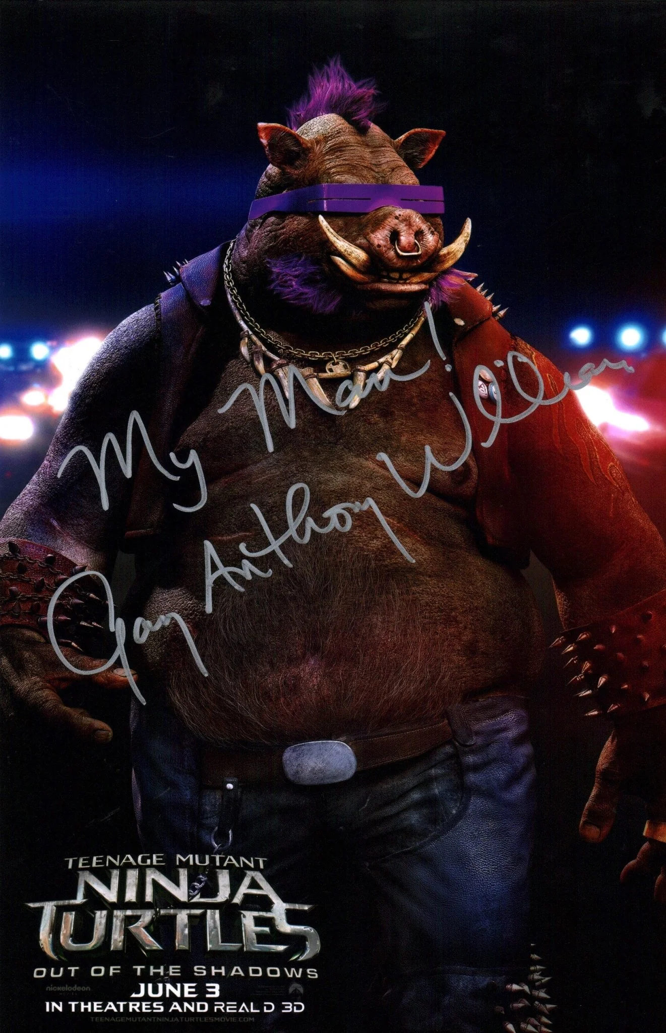 Gary Anthony Williams Teenage Mutant Ninja Turtles 11x17 Signed Photo Poster JSA Certified Autograph - Image 2