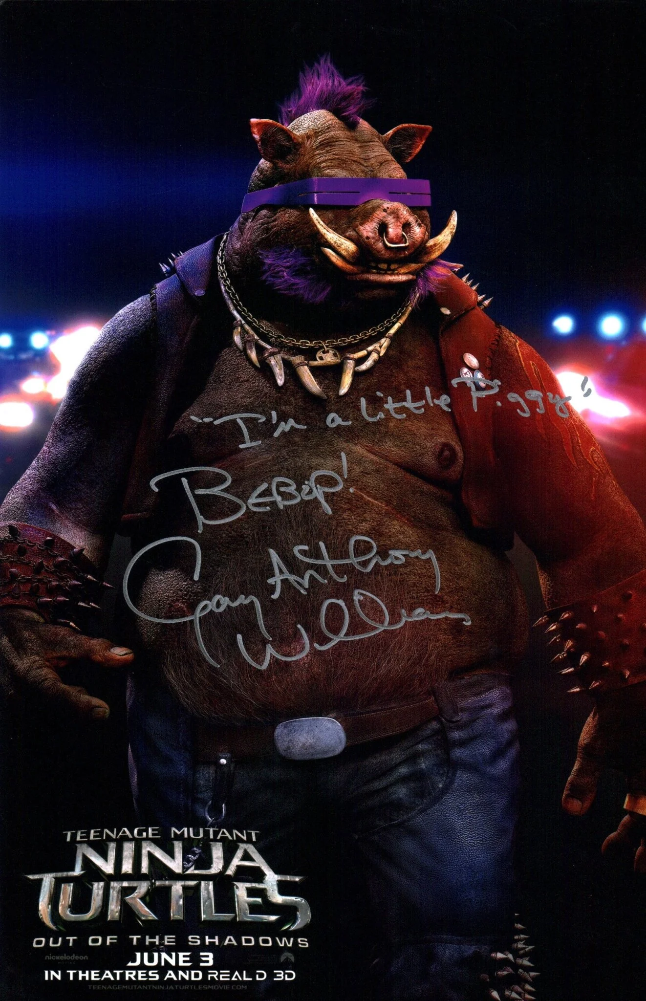 Gary Anthony Williams Teenage Mutant Ninja Turtles 11x17 Signed Photo Poster JSA Certified Autograph - Image 3