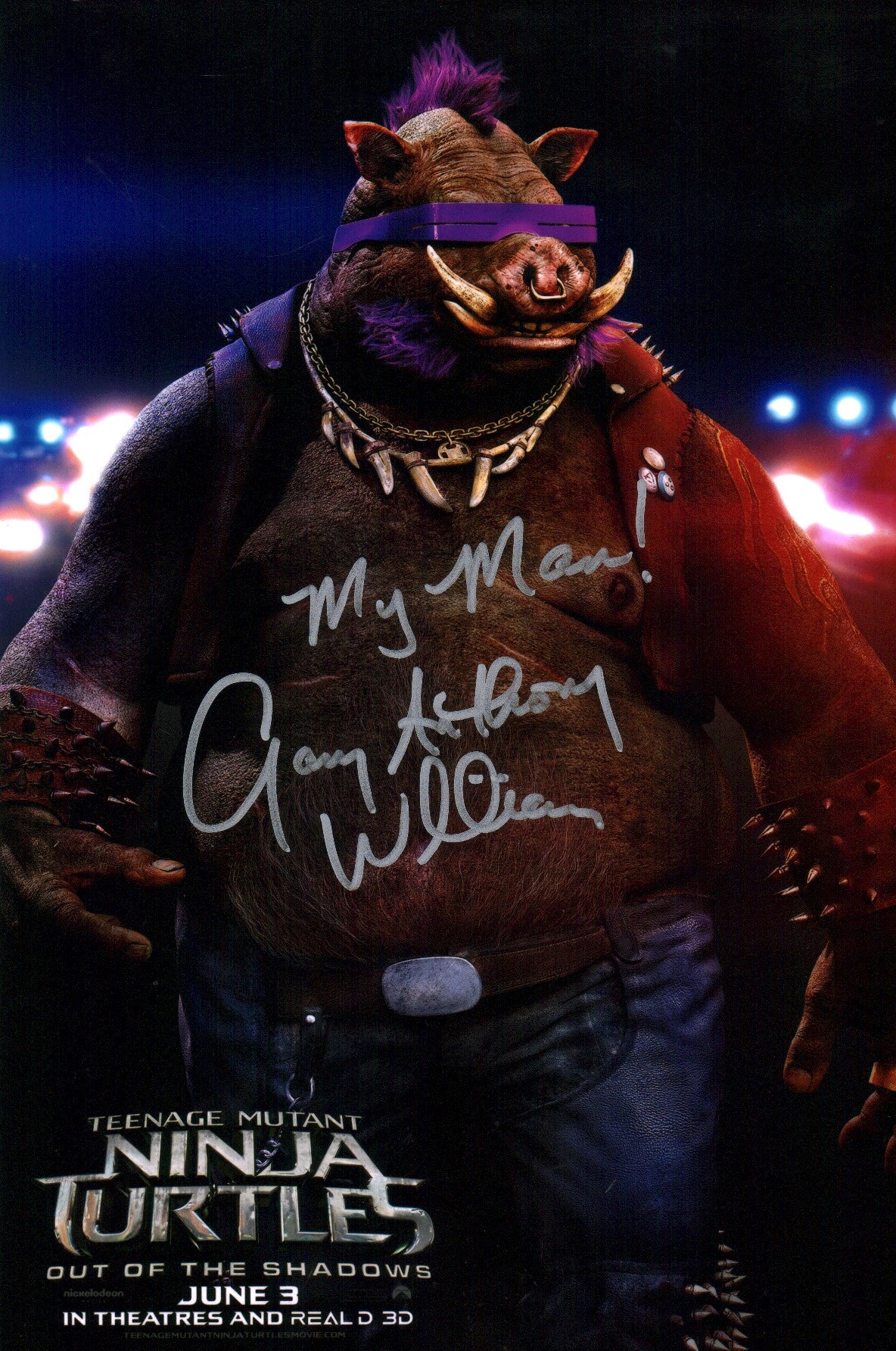 Gary Anthony Williams Teenage Mutant Ninja Turtles 8x12 Signed Photo JSA Certified Autograph - Image 2