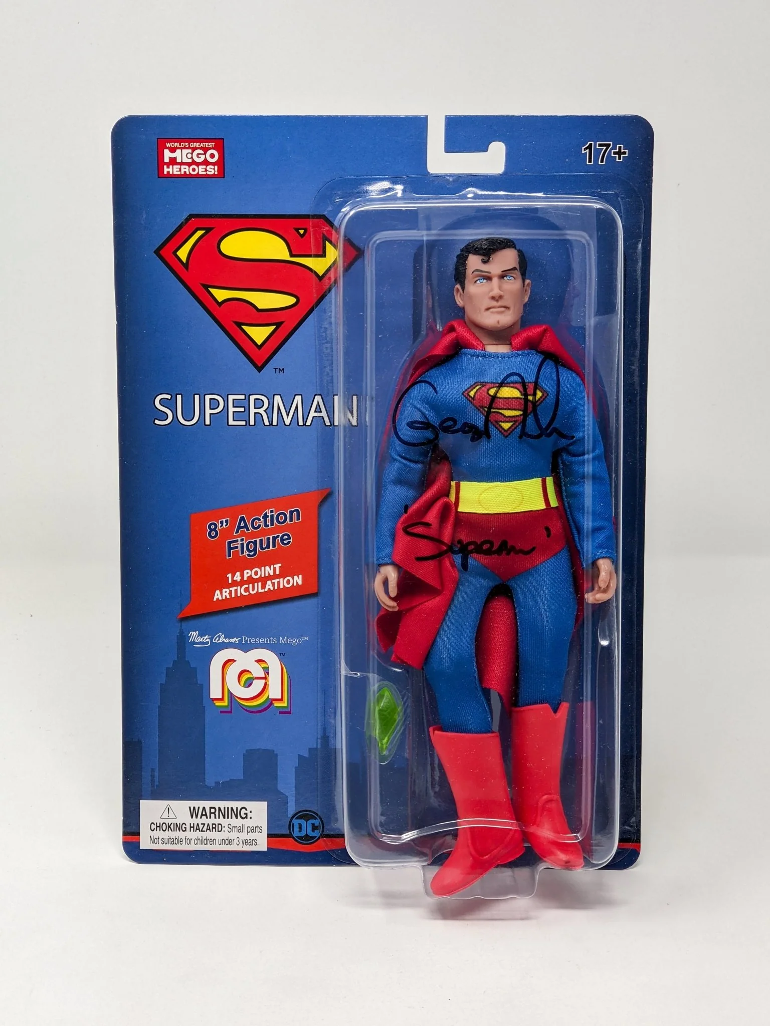George Newbern DC Superman Signed Mego Action Figure JSA Certified Autograph - Image 17