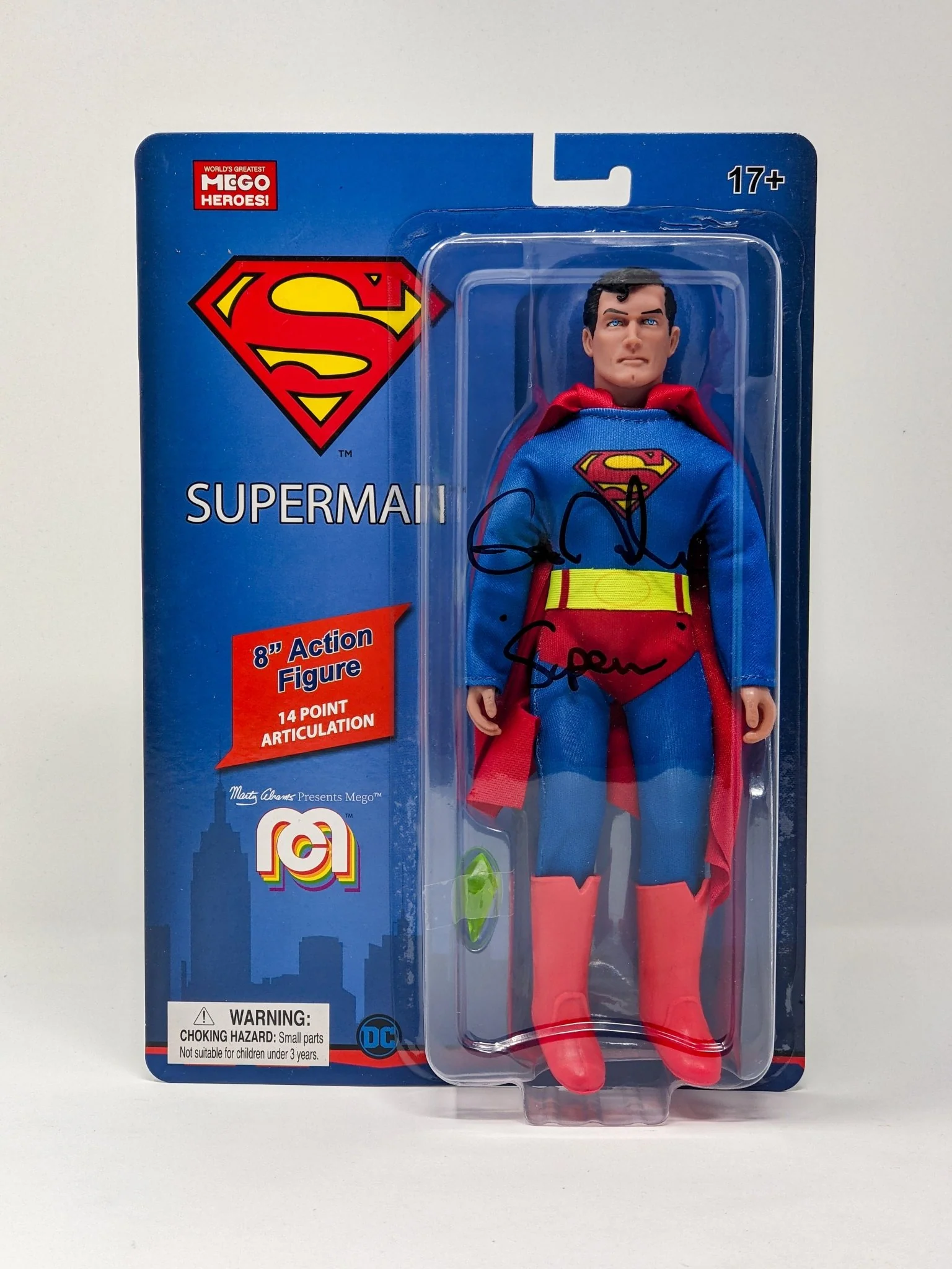 George Newbern DC Superman Signed Mego Action Figure JSA Certified Autograph - Image 24