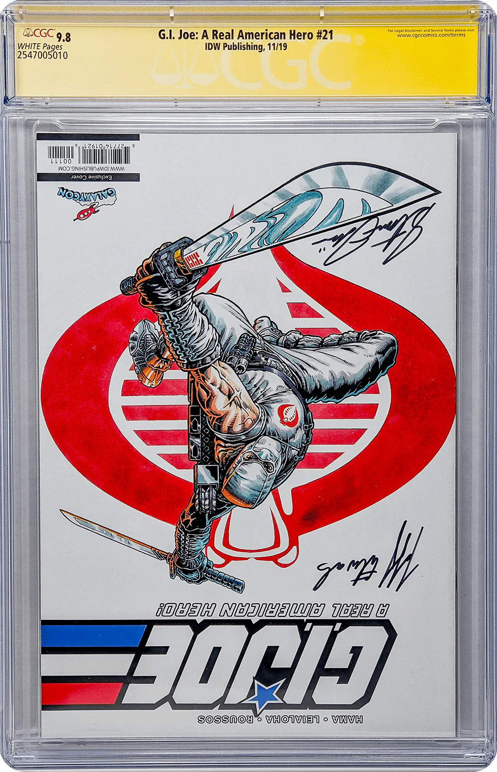 GI Joe: A Real American Hero #21 GalaxyCon Exclusive IDW CGC Signature Series 9.8 x4 Signed Edwards, Lydic, Seeley, Young - Image 3