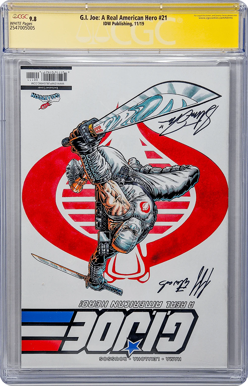 GI Joe: A Real American Hero #21 GalaxyCon Exclusive IDW CGC Signature Series 9.8 x4 Signed Edwards, Lydic, Seeley, Young - Image 5