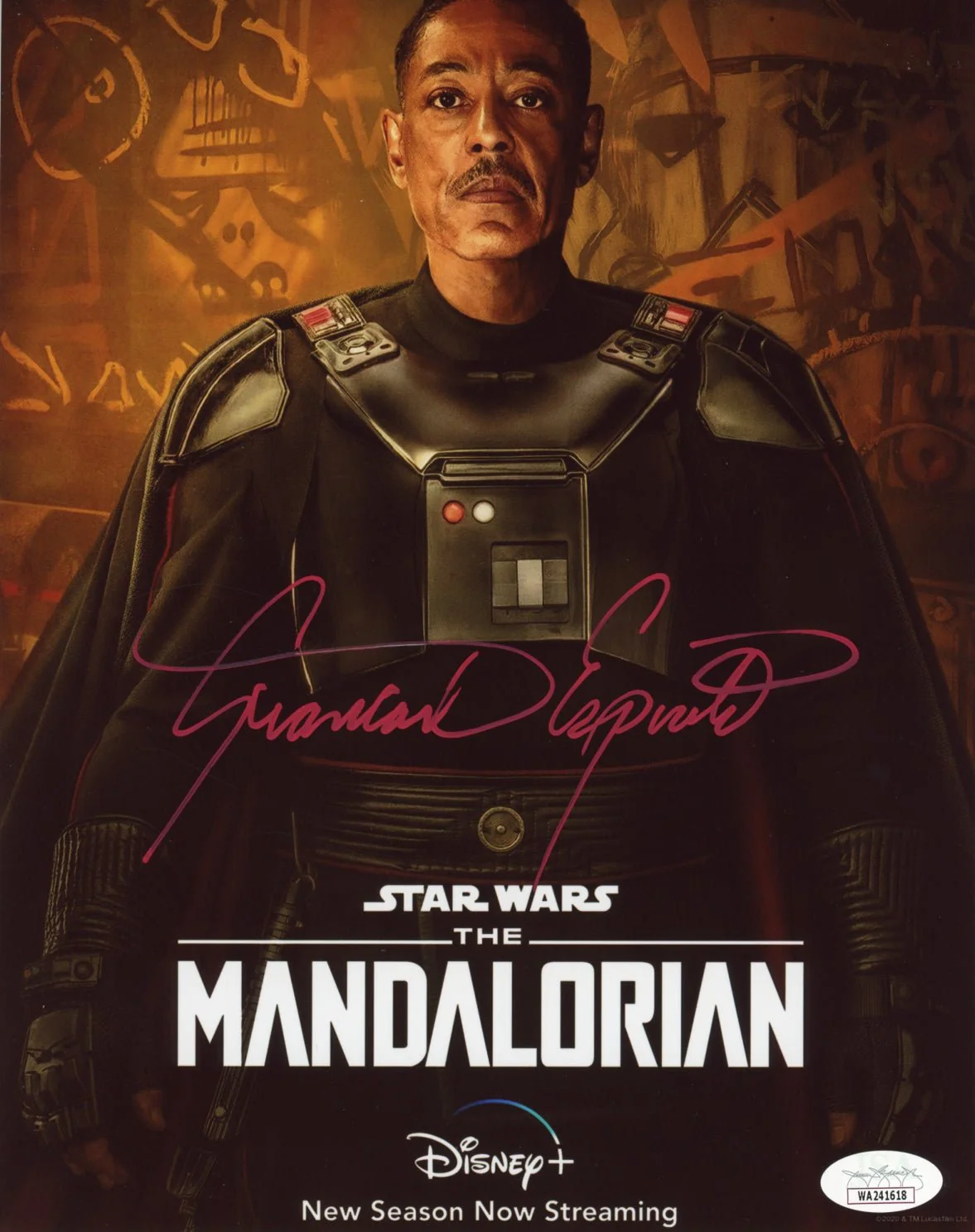 Giancarlo Esposito Star Wars The Mandalorian 8x10 Signed Photo JSA Certified Autograph - Image 2