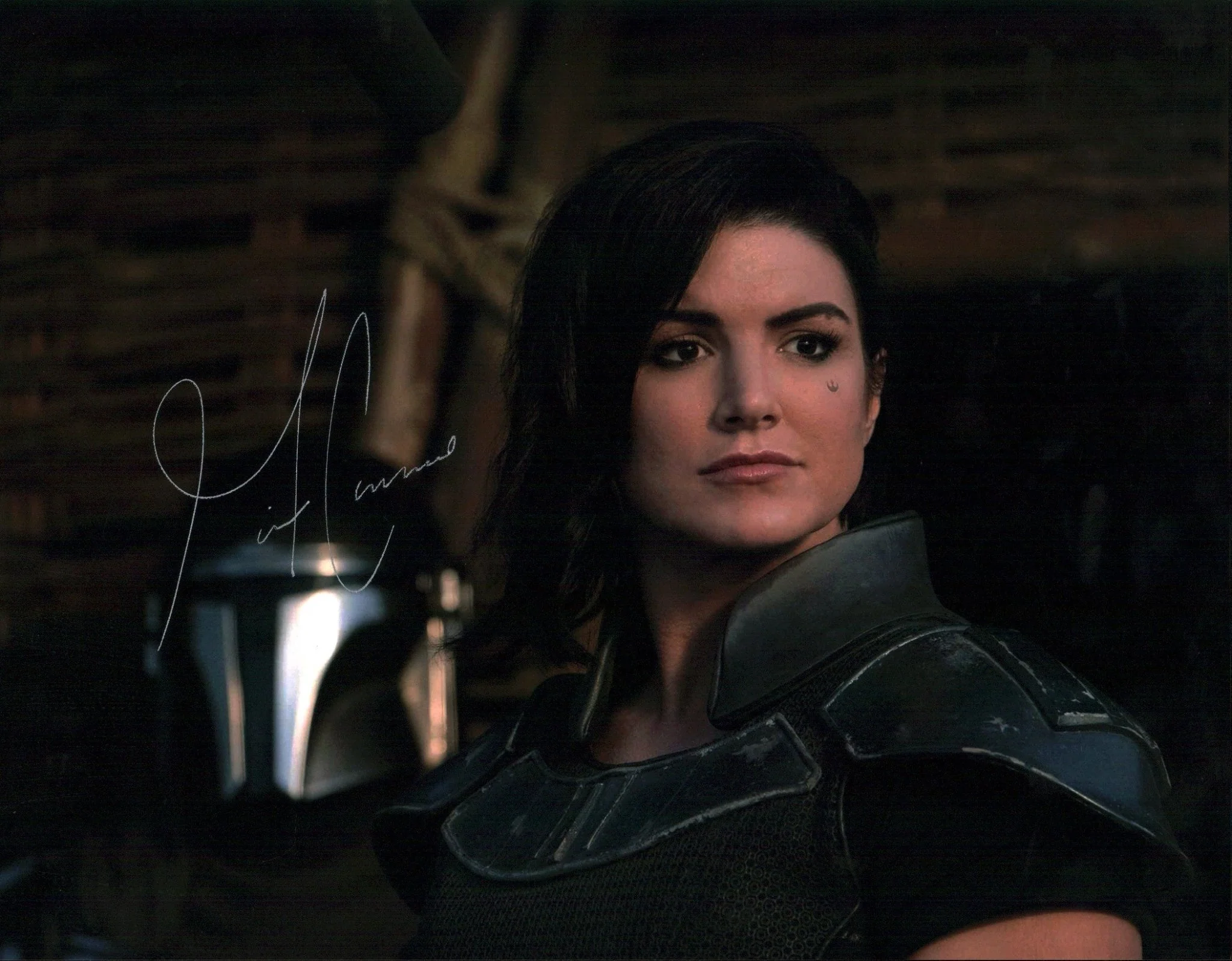 Gina Carano Star Wars The Mandalorian 11x14 Signed Photo Poster JSA Certified Autograph - Image 2