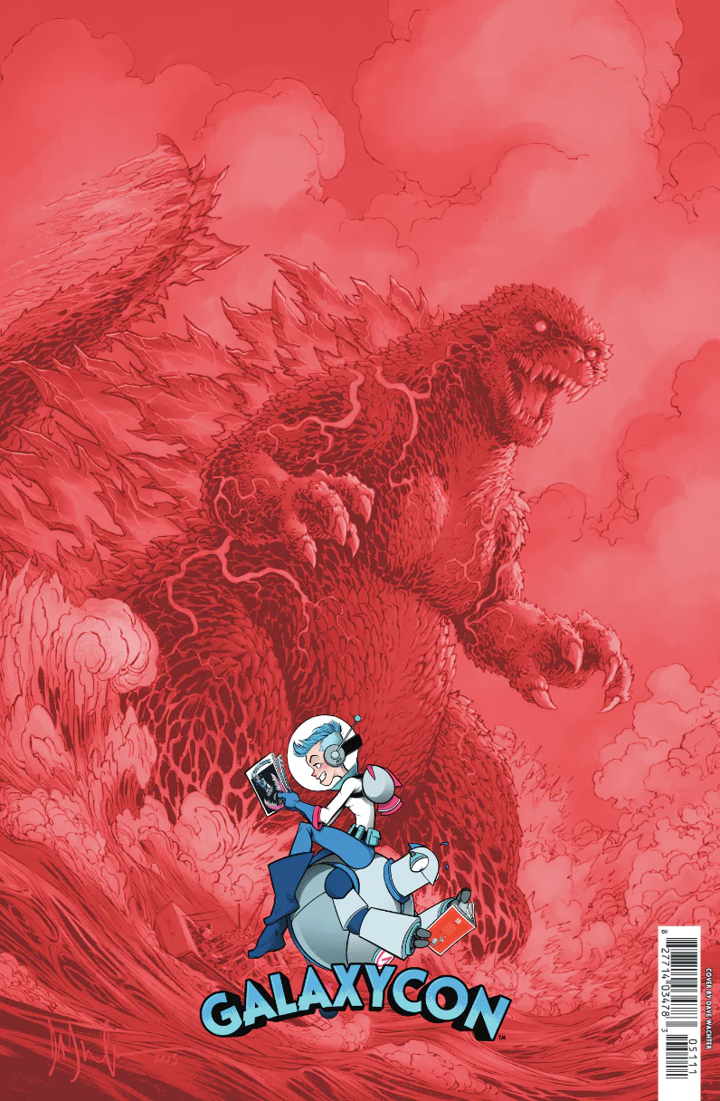 Godzilla #1 GalaxyCon Exclusive Dave Wachter Foil Variant Comic Book - Image 3