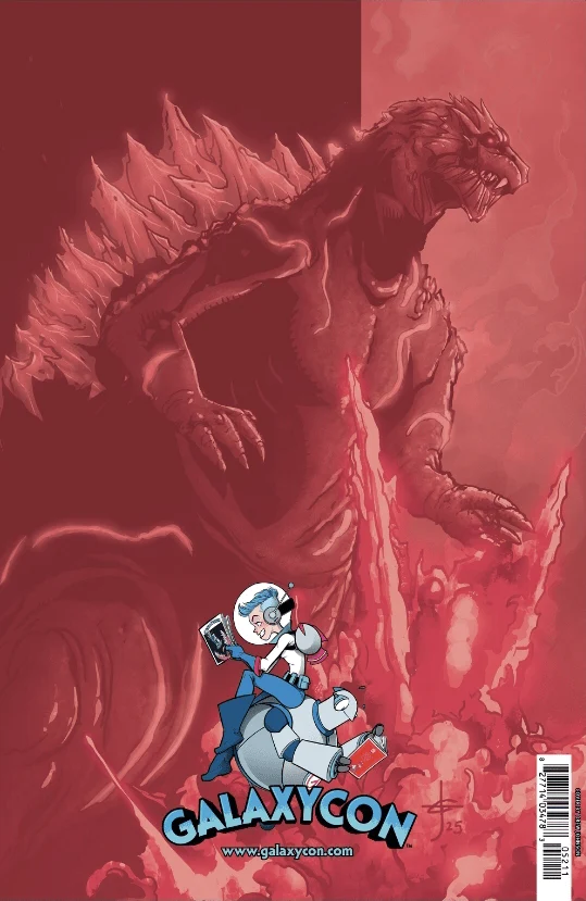 Godzilla #1 GalaxyCon Exclusive Drew Edward Johnson Foil Variant Comic Book - Image 3