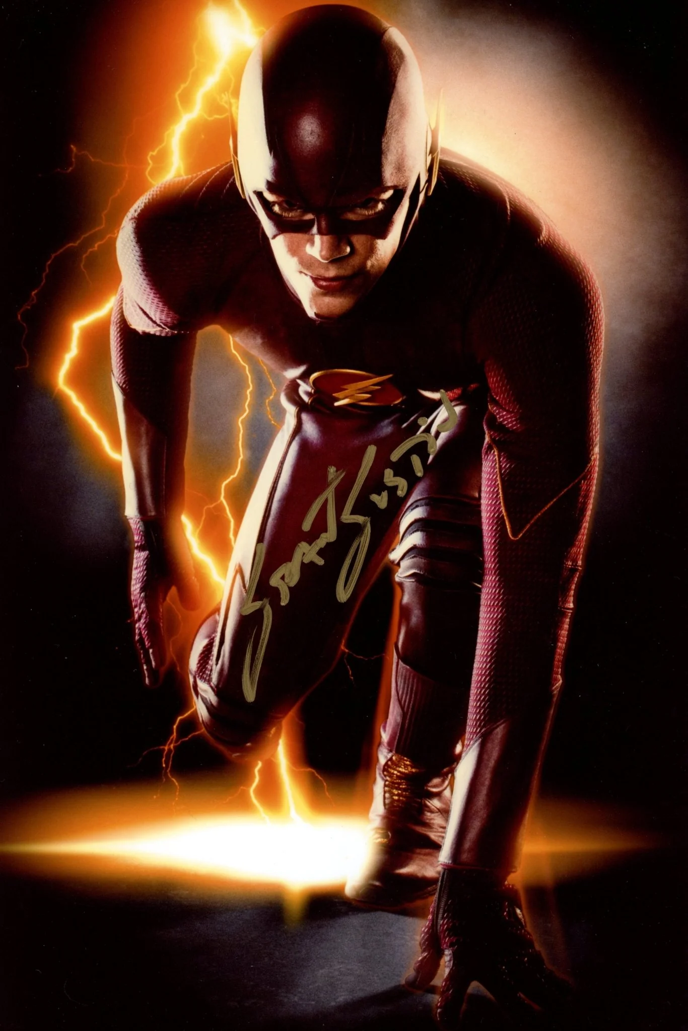 Grant Gustin The Flash 8x12 Signed Photo JSA Certified Autograph