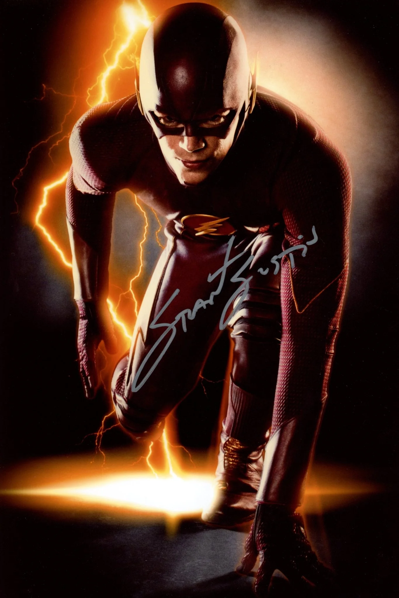 Grant Gustin The Flash 8x12 Signed Photo JSA Certified Autograph - Image 2