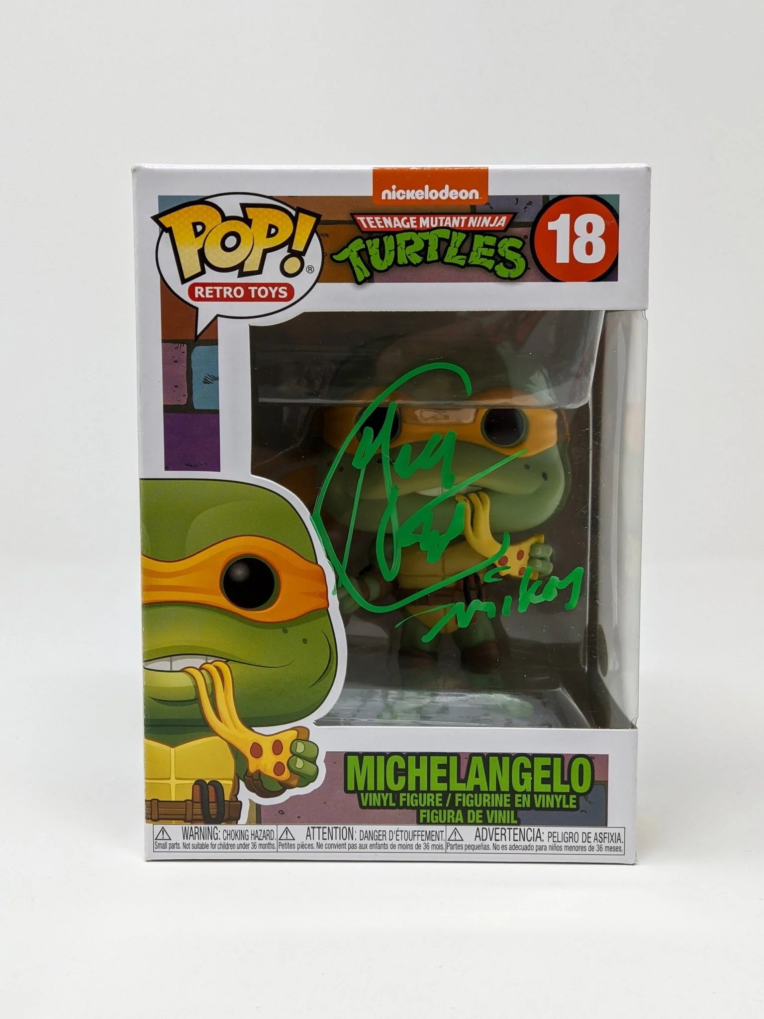 Greg Cipes TMNT Michelangelo #18 Signed Funko Pop JSA Certified Autograph - Image 3