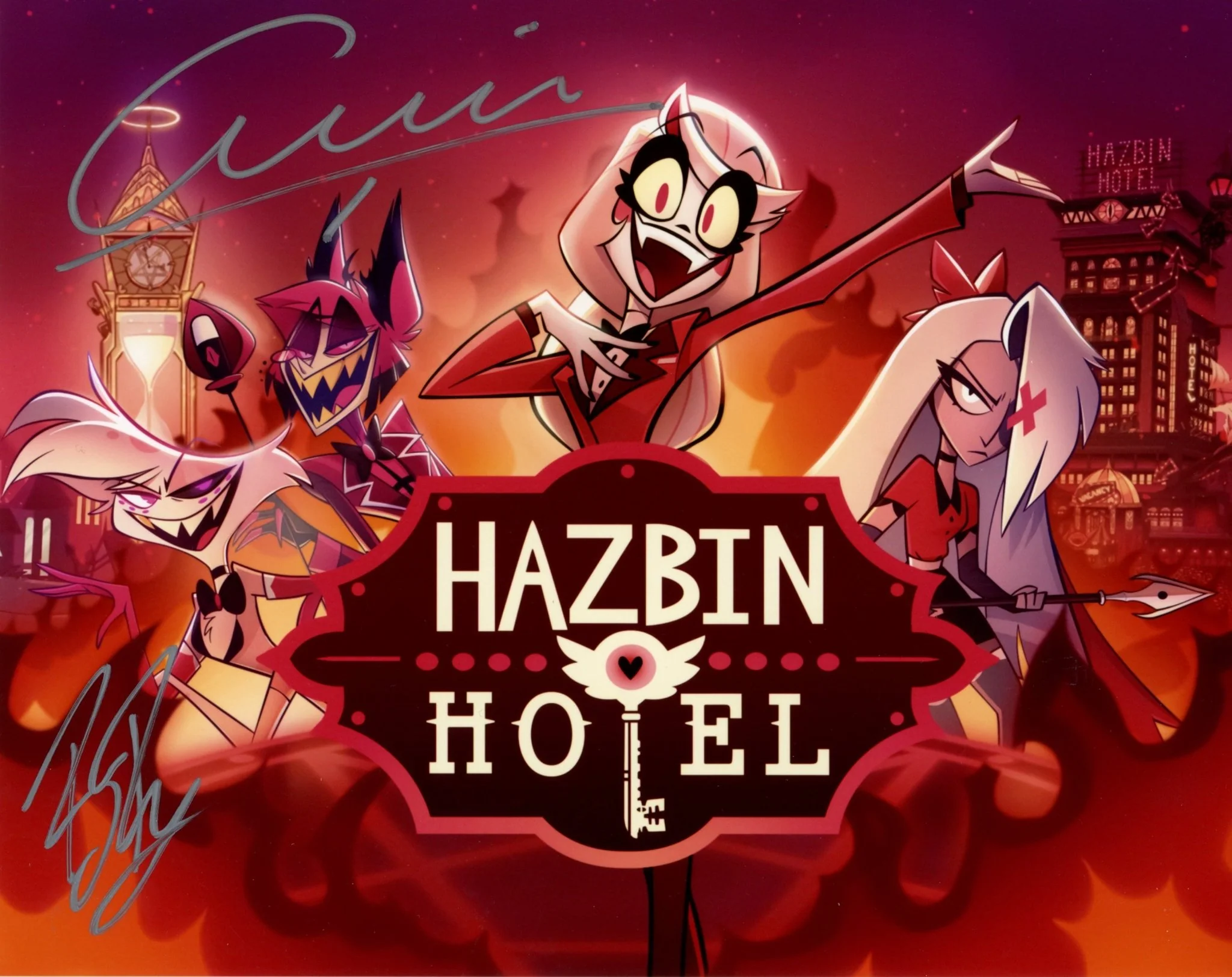 Hazbin Hotel 8x10 Rogers, Talai Cast Signed Photo JSA Certified Autograph - Image 2
