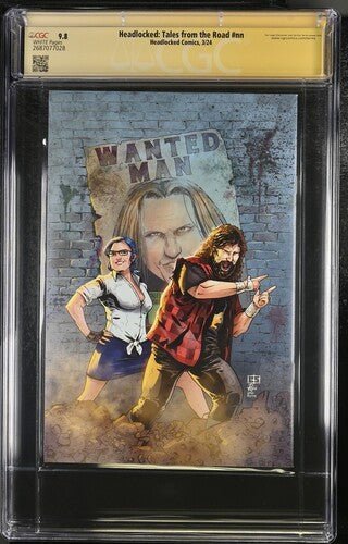Headlocked: Tales from the Road #nn Headlocked Comics CGC Signature Series 9.8 Signed Leva Bates, Mick Foley, Michael Kingston - Image 3