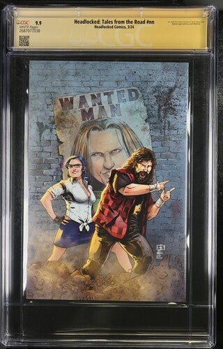 Headlocked: Tales from the Road #nn Headlocked Comics CGC Signature Series 9.9 Signed Leva Bates, Mick Foley, Michael Kingston - Image 3
