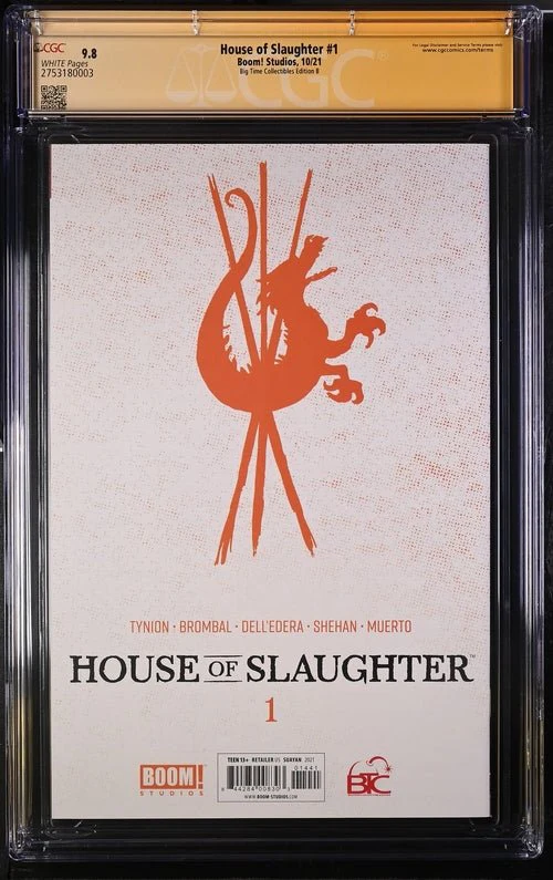 House of Slaughter #1 Big Time Collectables Edition B CGC Signature Series 9.8 Signed Suayan - Image 3