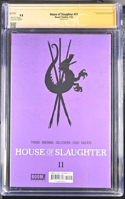 House of Slaughter #11 Boom! Studios Werther Dell'Edera Cover CGC Signature Series 9.8 Signed Anthony Fuso - Image 3
