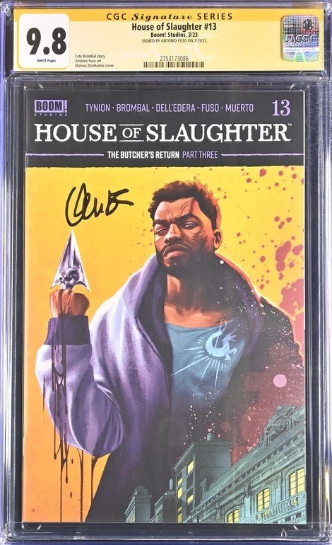 House of Slaughter #13 Boom! Studios CGC Signature Series 9.8 Signed Antonio Fuso - Image 2