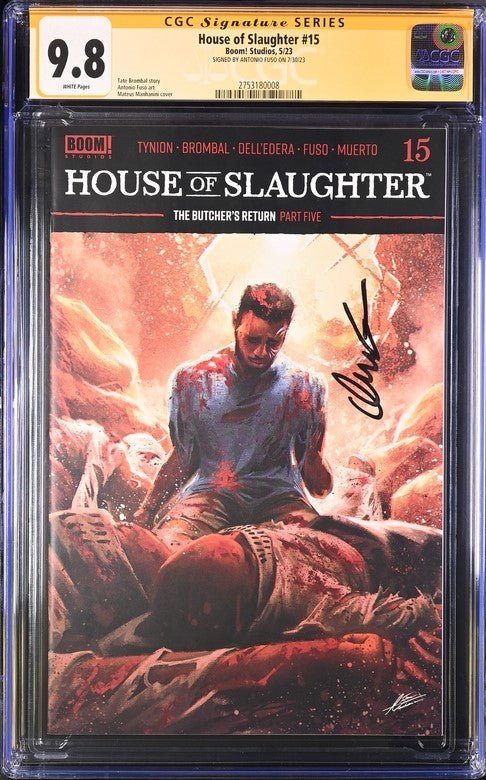 House of Slaughter #15 Boom! Studios GC Signature Series 9.8 Signed Anthony Fuso - Image 2