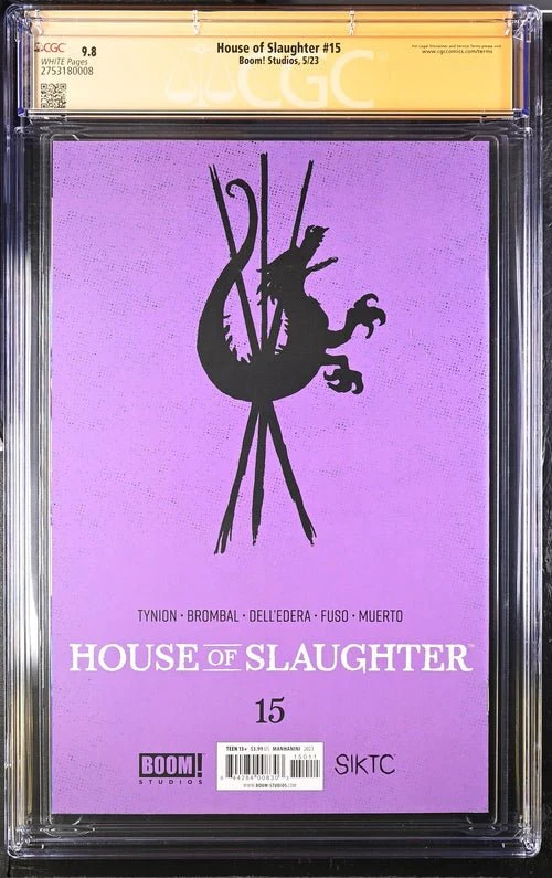 House of Slaughter #15 Boom! Studios GC Signature Series 9.8 Signed Anthony Fuso - Image 3