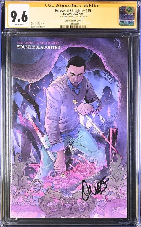 House of Slaughter #15 Boom! Studios Luckert Variant GC Signature Series 9.6 Signed Anthony Fuso - Image 2