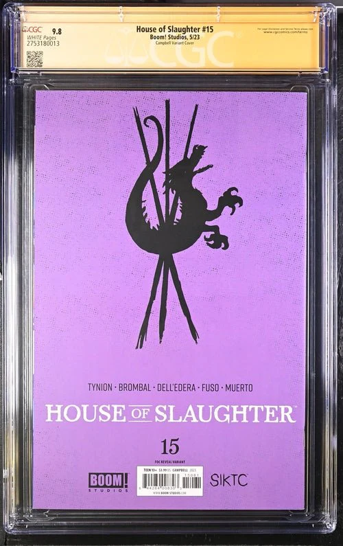 House of Slaughter #15 Campbell Virgin Variant Boom! Studios GC Signature Series 9.8 Signed Anthony Fuso - Image 3