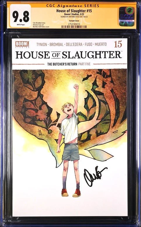 House of Slaughter #15 Dell'Edera Variant Boom! Studios GC Signature Series 9.8 Signed Anthony Fuso - Image 2