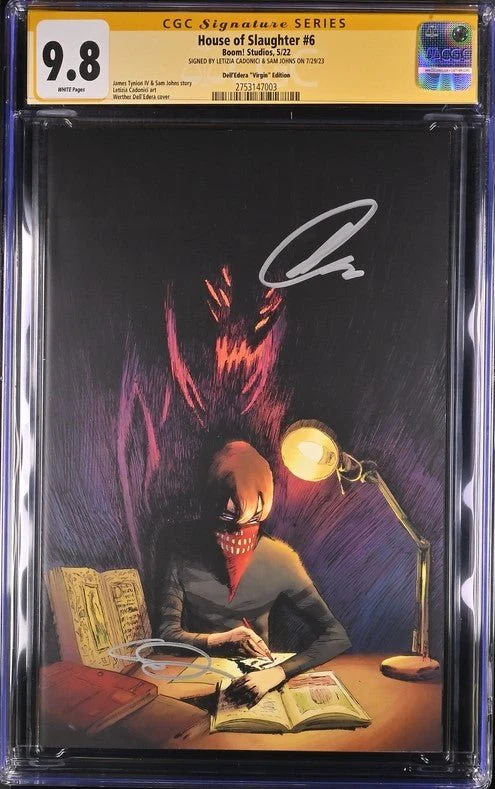 House of Slaughter #6 1:25 Dell'Edera Virgin Edition CGC Signature Series 9.8 Signed Cadonici, Johns - Image 2