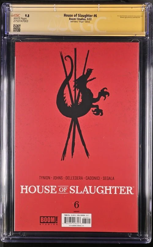 House of Slaughter #6 1:25 Dell'Edera Virgin Edition CGC Signature Series 9.8 Signed Cadonici, Johns - Image 3