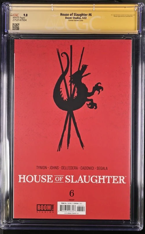 House of Slaughter #6  Boom! Studios Corona 1:50 Virgin Cover CGC Signature Series 9.8 Signed Cadonici, Johns - Image 3