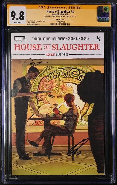 House of Slaughter #8 Variant Edition Boom! Studios CGC Signature Series 9.8 Signed Cadonici, Johns - Image 2