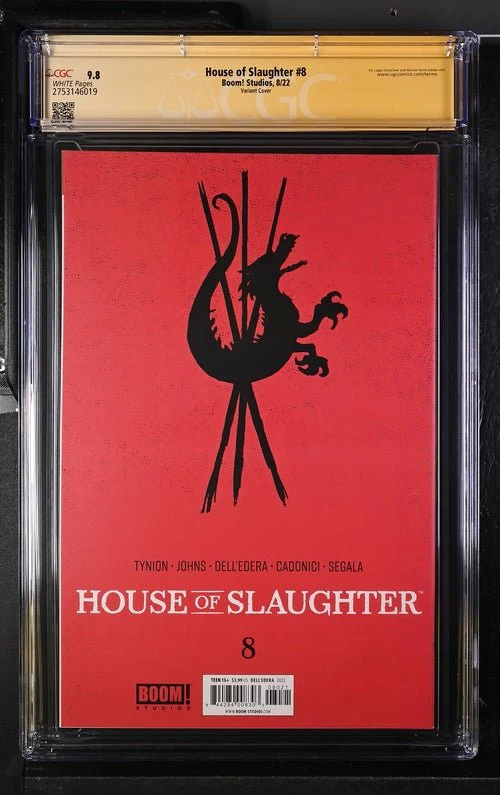 House of Slaughter #8 Variant Edition Boom! Studios CGC Signature Series 9.8 Signed Cadonici, Johns - Image 3