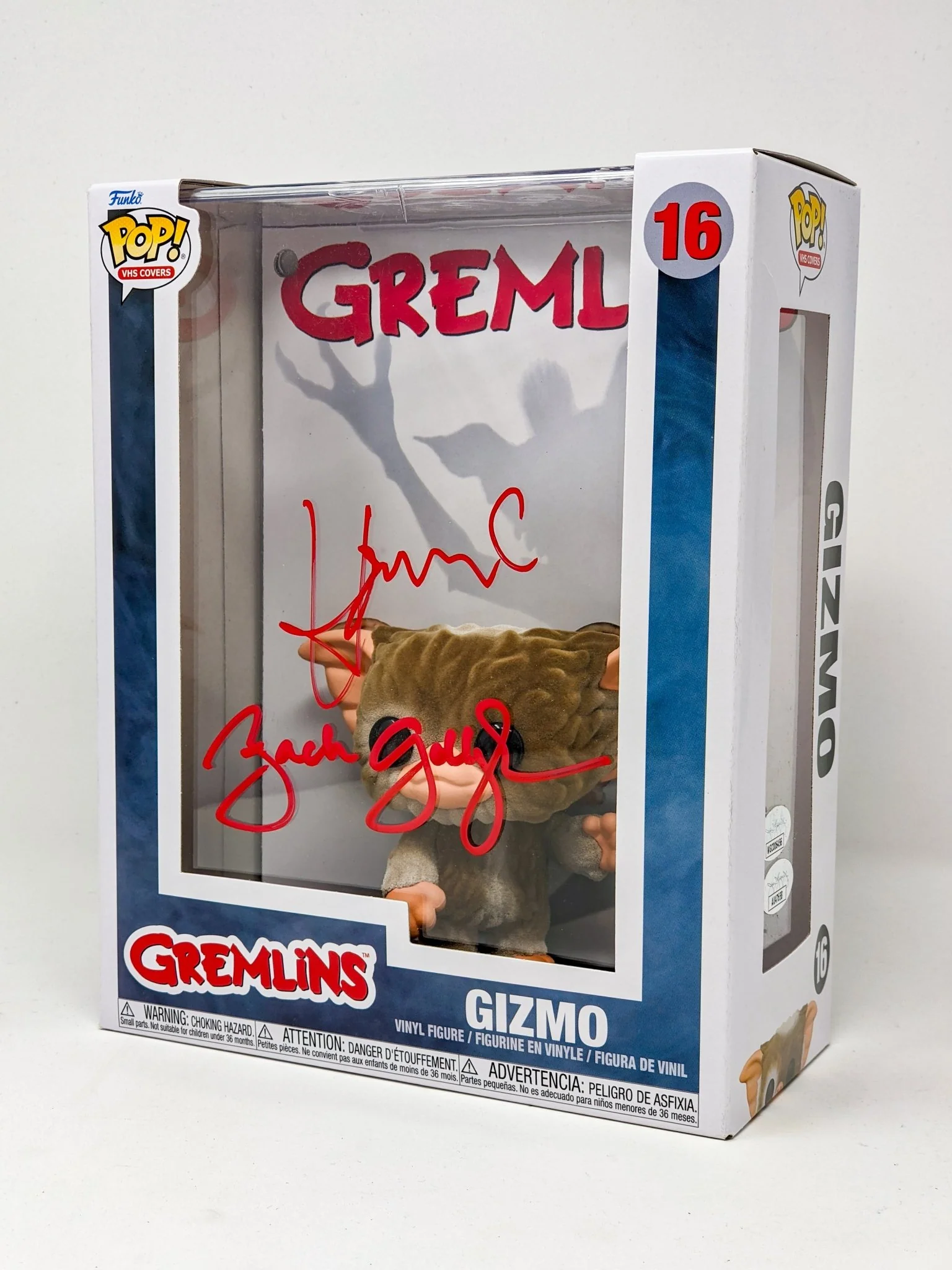 Howie Mandel & Zach Gallingan Gremlins Gizmo #116 Signed Funko Pop JSA Certified Autograph - Image 2