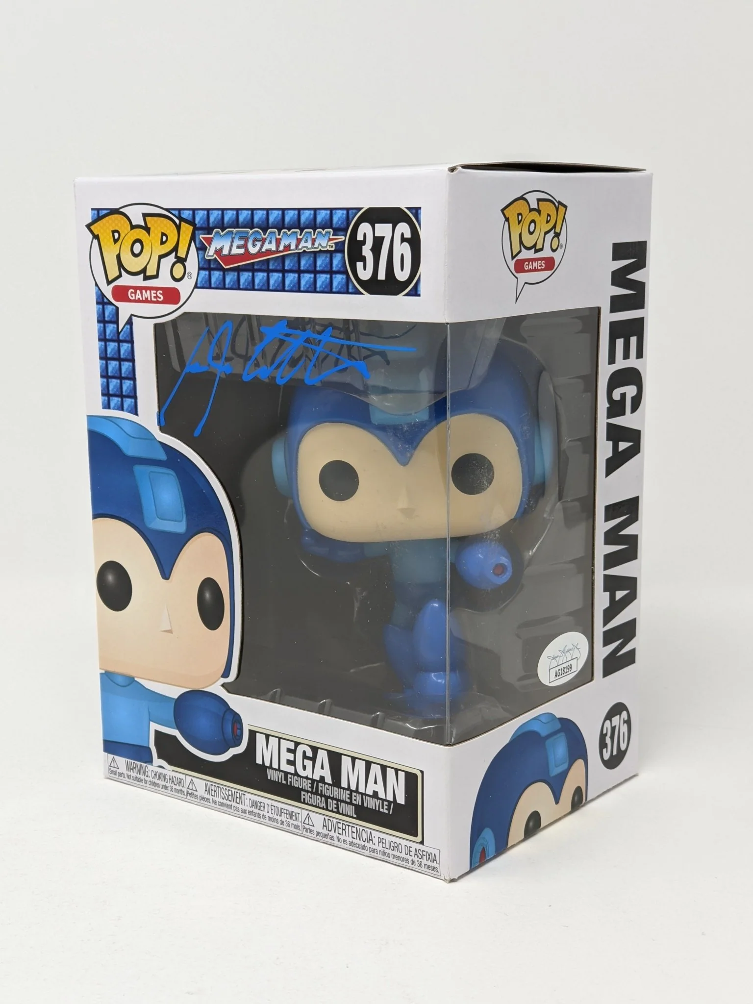Ian James Corlett Mega Man #376 Signed Funko Pop JSA COA Certified Autograph