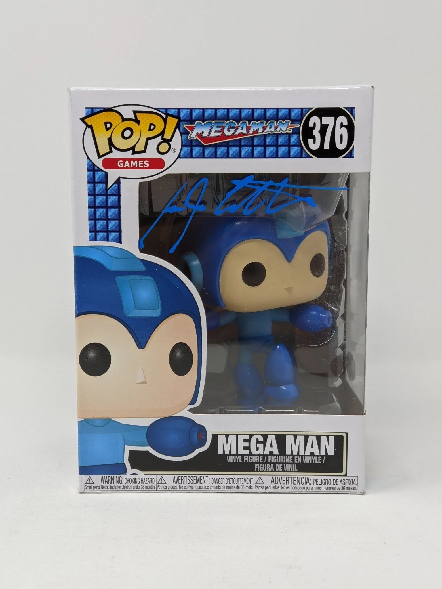 Ian James Corlett Mega Man #376 Signed Funko Pop JSA COA Certified Autograph - Image 2