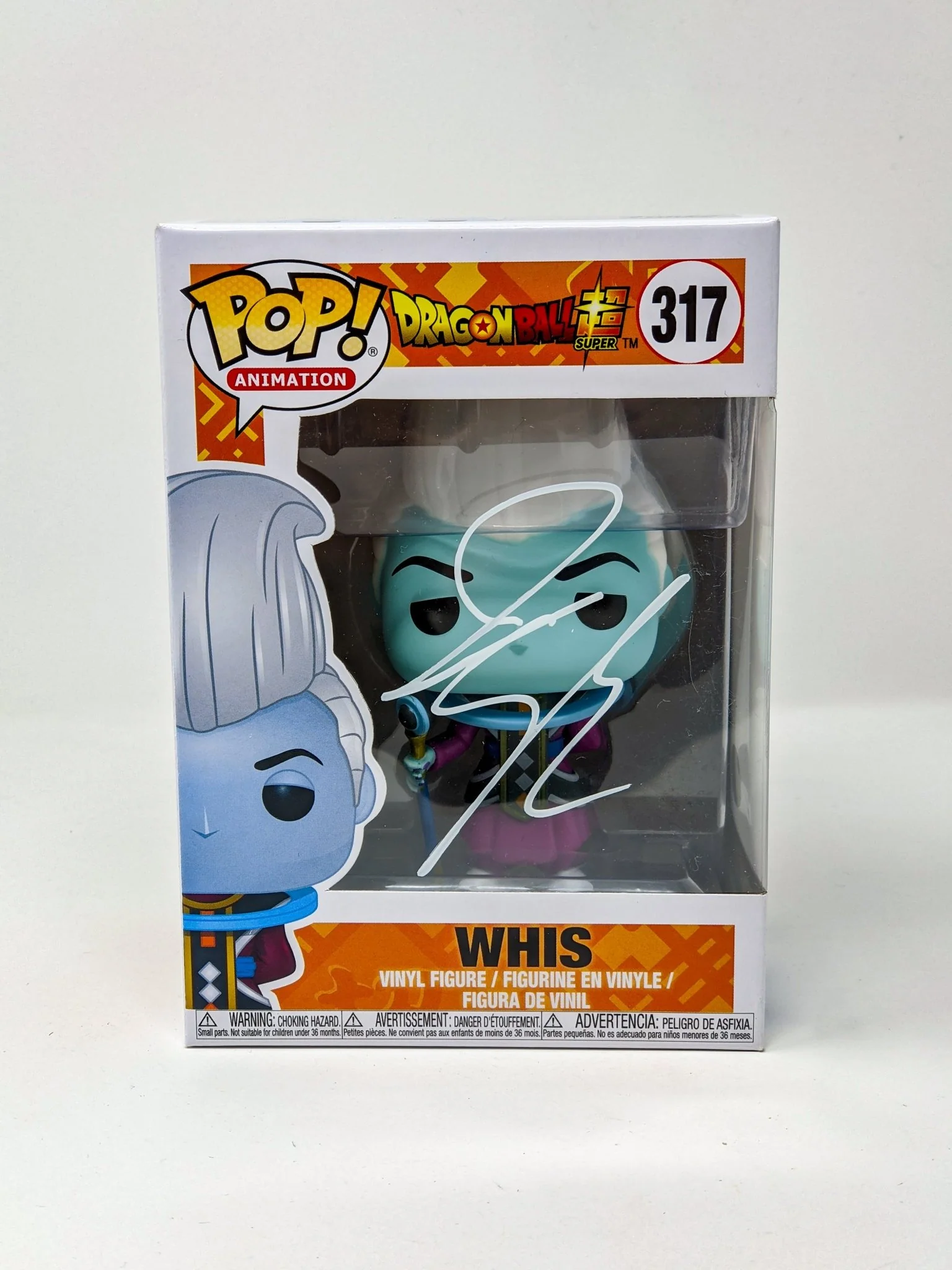 Ian Sinclair Dragon Ball Whis #317 Signed Funko Pop JSA Certified Autograph - Image 3