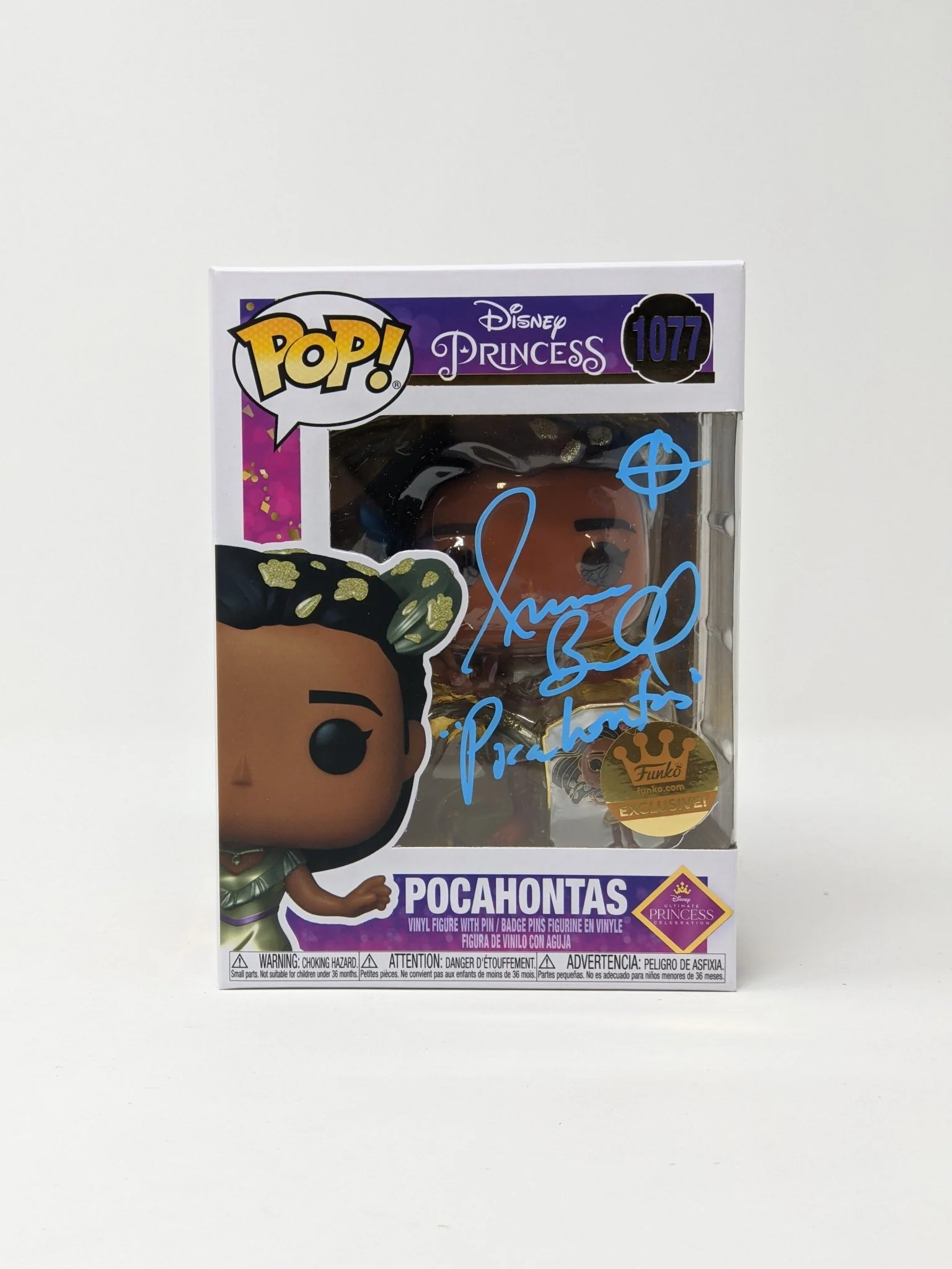 Irene Bedard Disney Pocahontas #1077 Exclusive Signed Funko Pop JSA Certified Autograph - Image 2