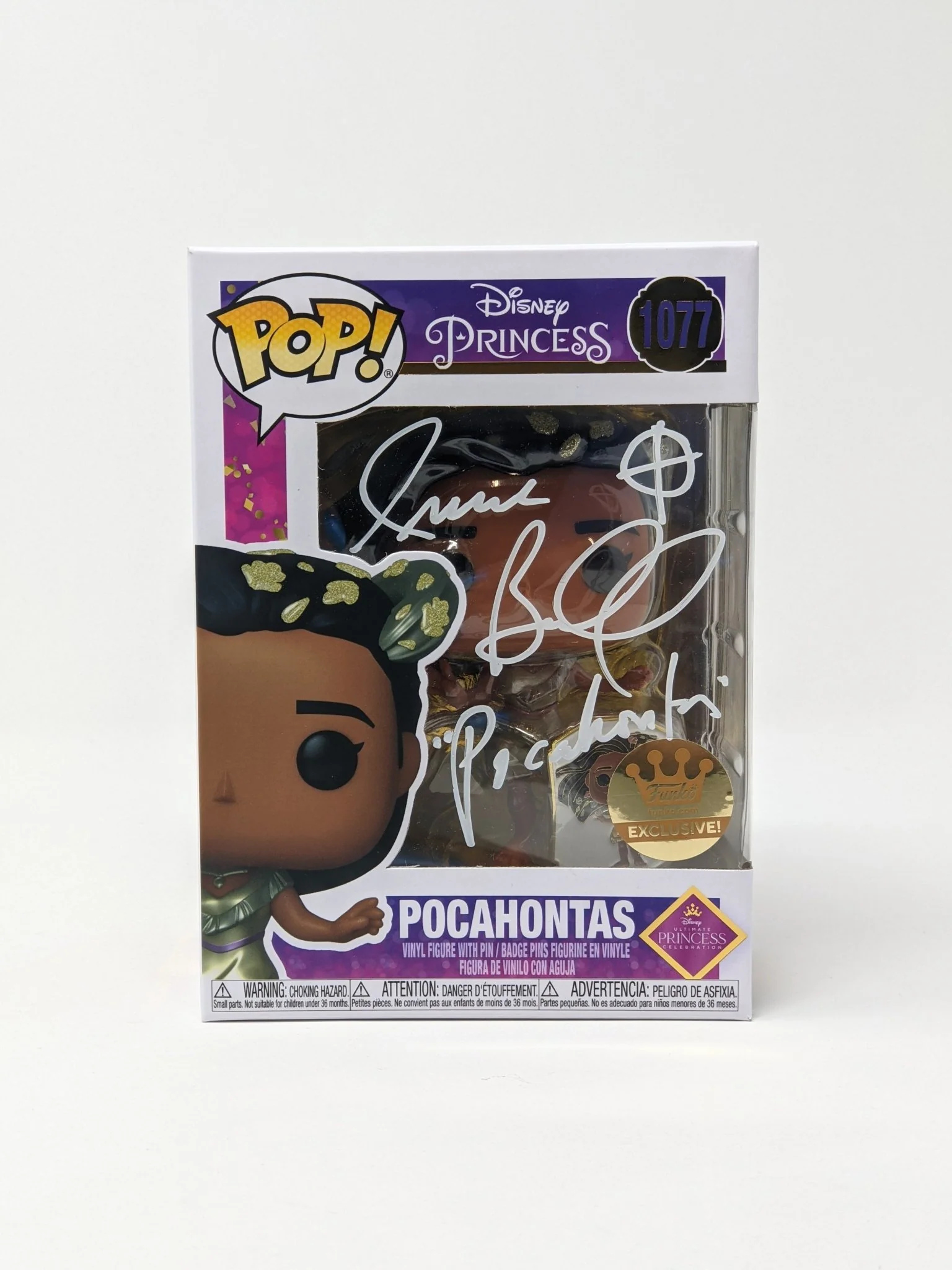 Irene Bedard Disney Pocahontas #1077 Exclusive Signed Funko Pop JSA Certified Autograph - Image 4
