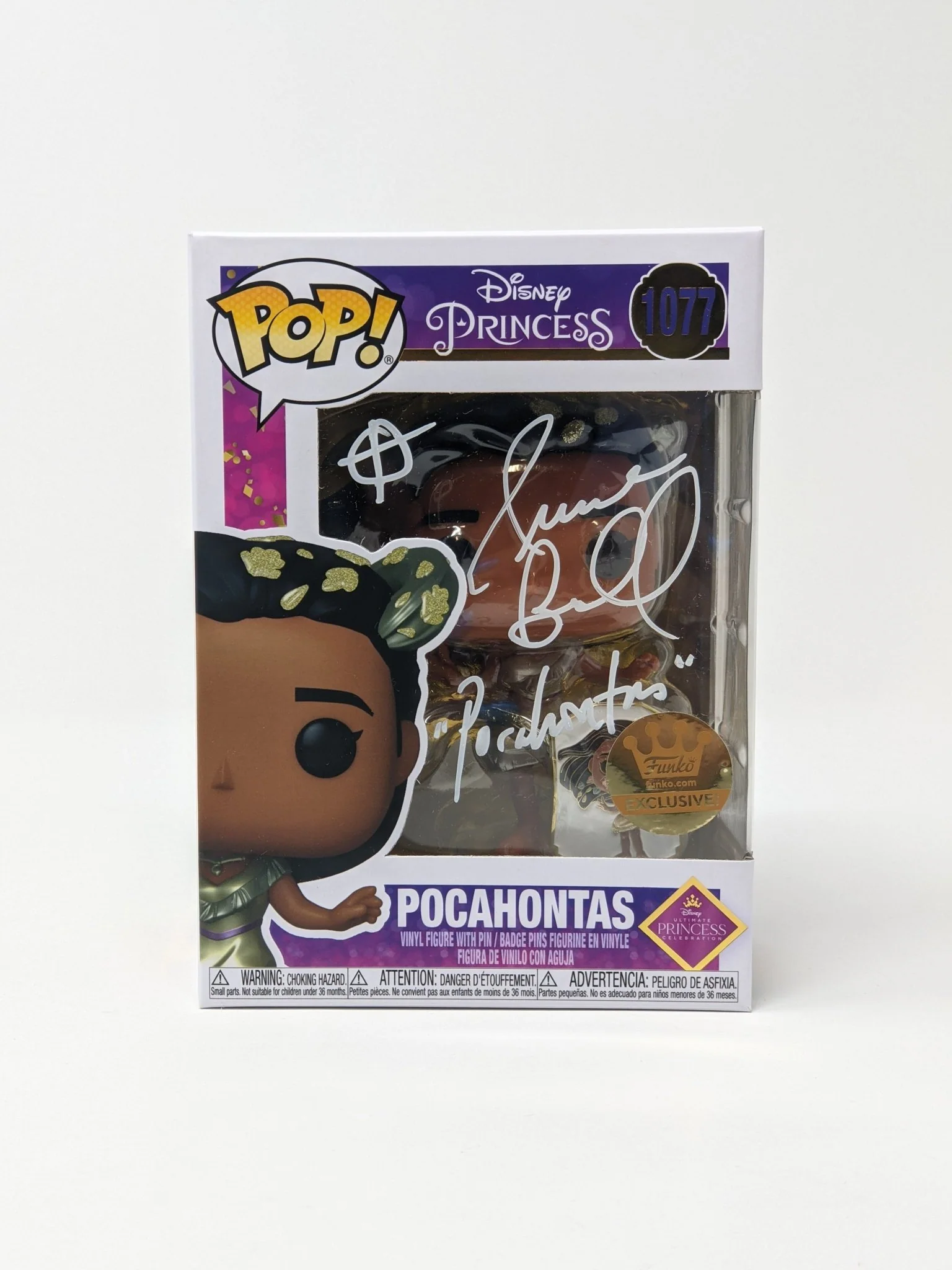 Irene Bedard Disney Pocahontas #1077 Exclusive Signed Funko Pop JSA Certified Autograph - Image 5