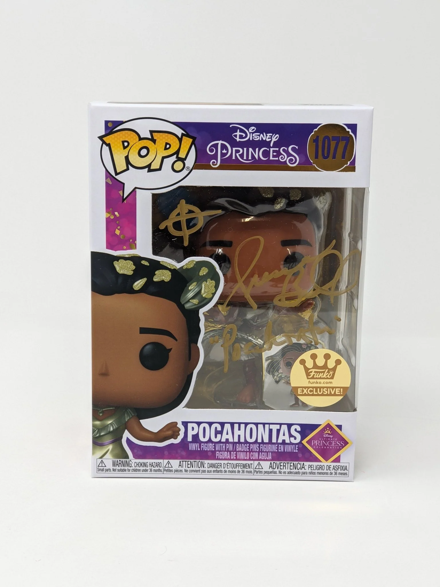 Irene Bedard Disney Pocahontas #1077 Exclusive Signed Funko Pop JSA Certified Autograph - Image 7