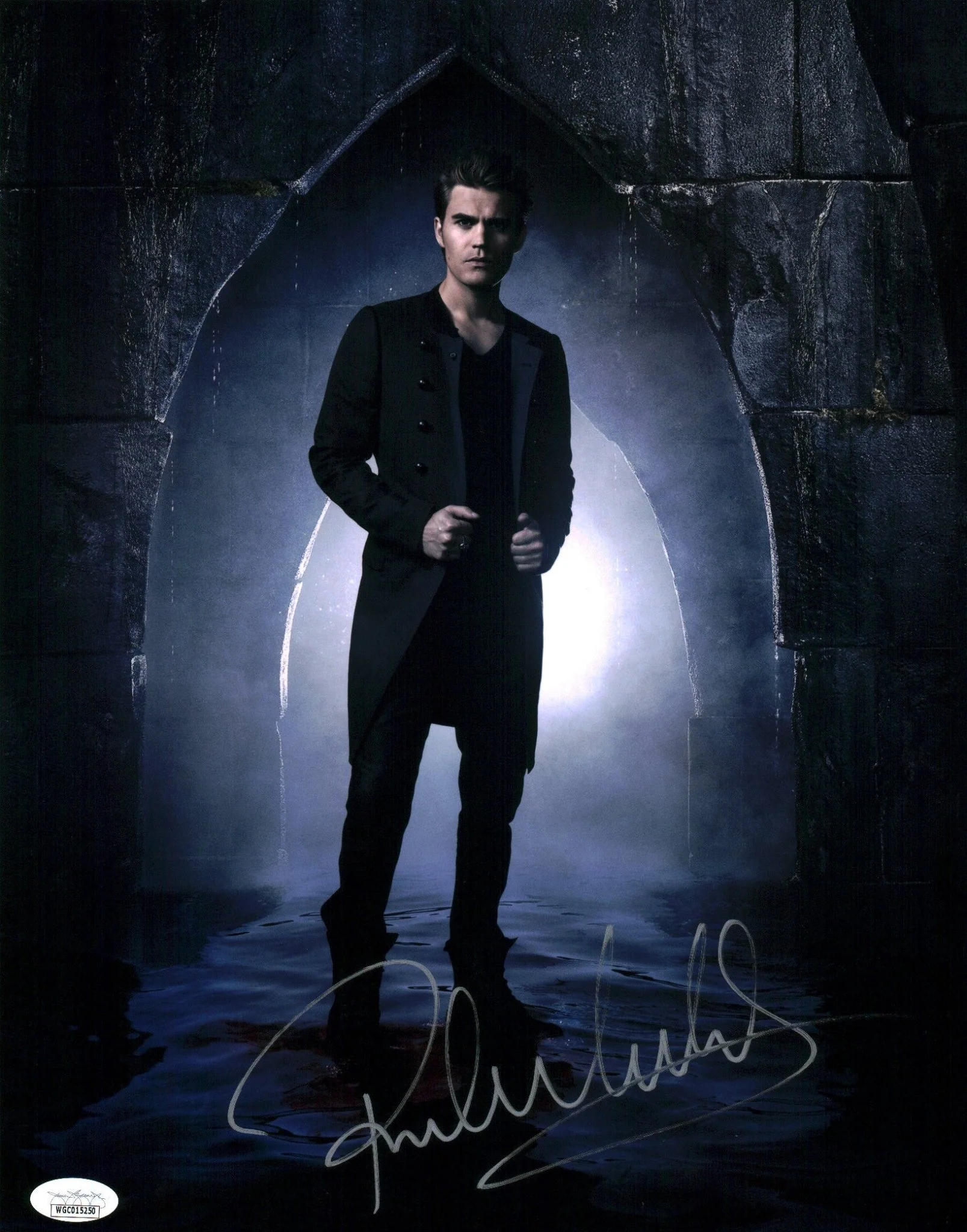 Paul Wesley Vampire Diaries 11x14 Signed Photo Poster JSA Certified Autograph - Image 2
