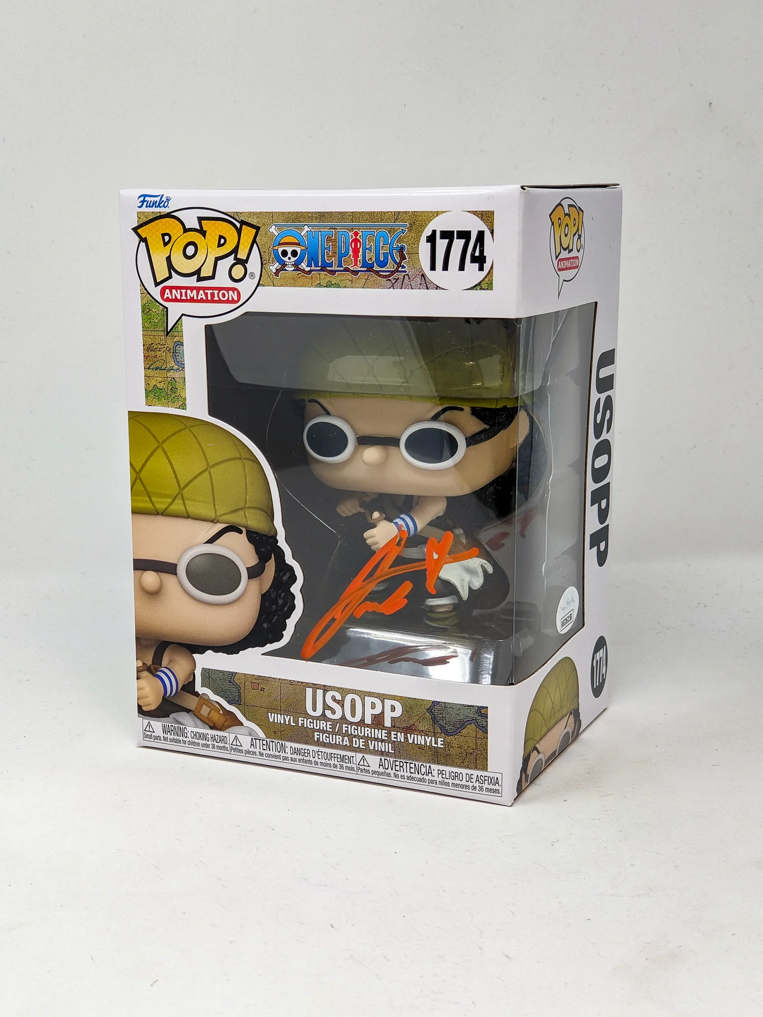 Jacob Romero One Piece Usopp #1774 Signed Funko Pop JSA Certified Autograph