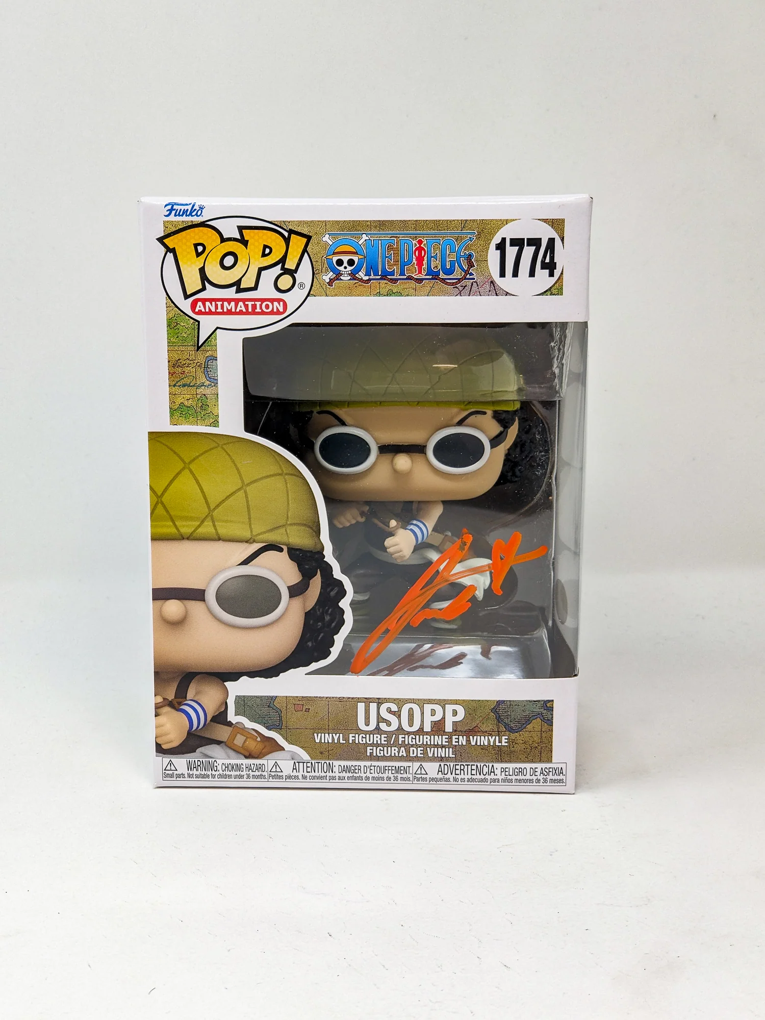 Jacob Romero One Piece Usopp #1774 Signed Funko Pop JSA Certified Autograph - Image 2