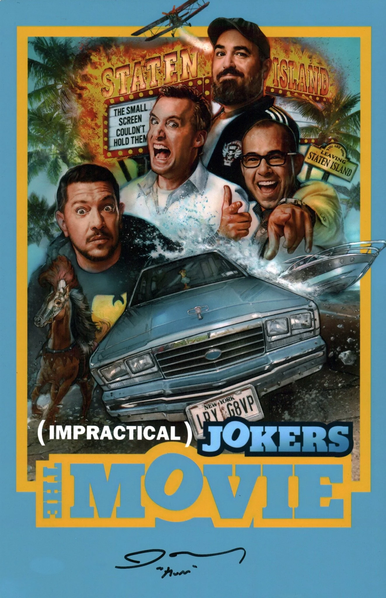 James Murray Impractical Jokers The Movie 11x17 Photo Poster Signed JSA Certified Autograph - Image 2